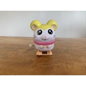 Tottoko Hamtaro Muffler-chan Anime Wind Up Toy Japan‎ Works!!! Cute! Tested!
